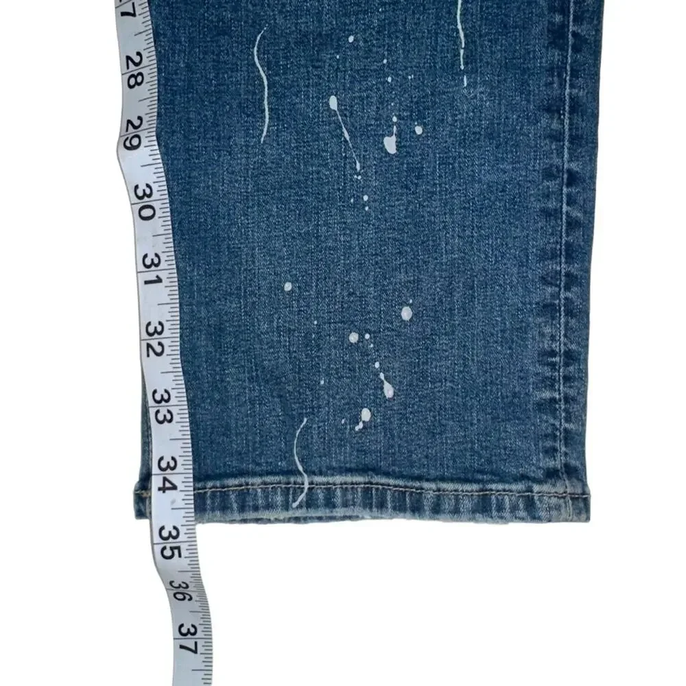 NWOT Hudson Blake Paint Splatter Slim Fit Jeans 31 in CPS